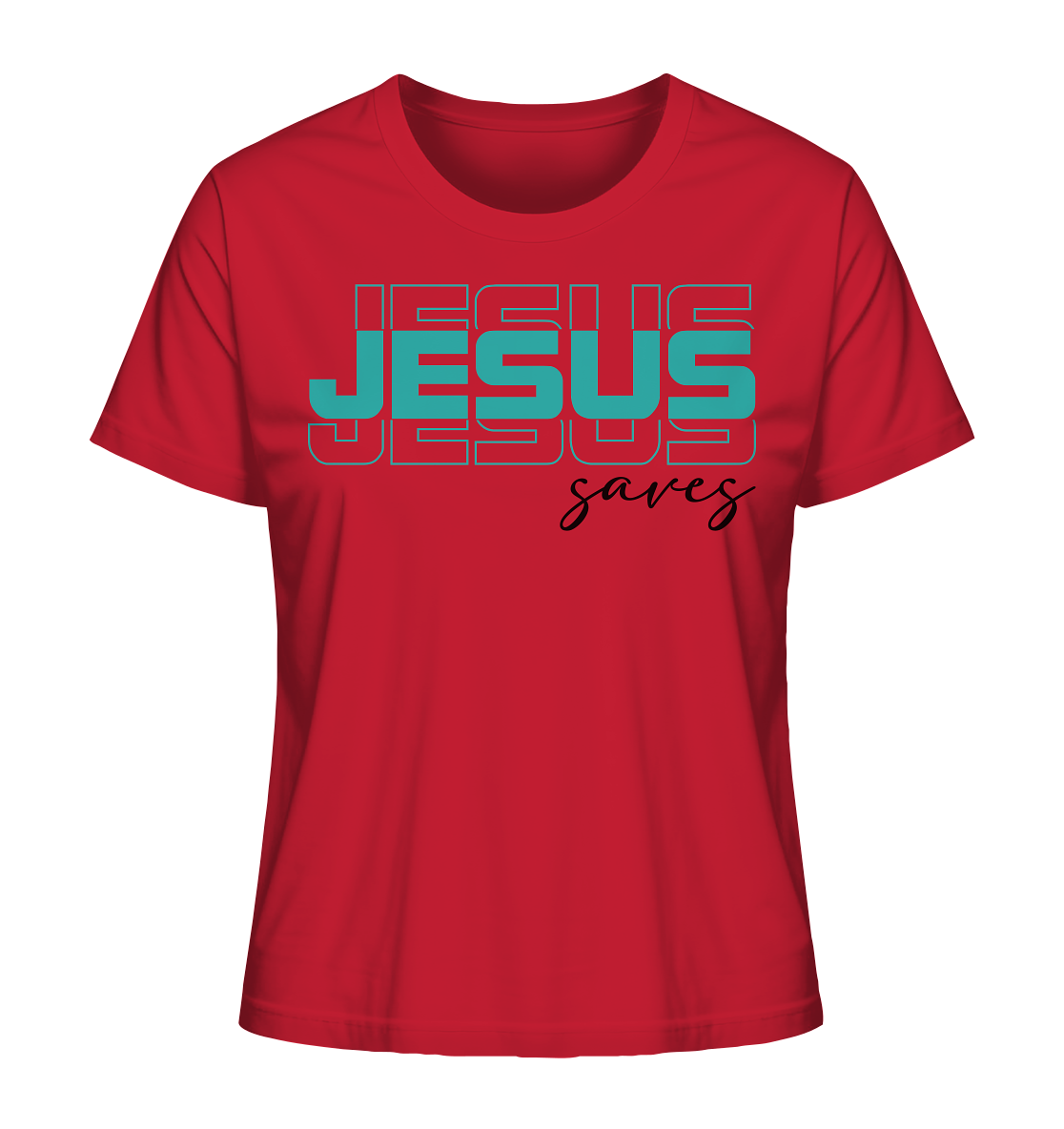 Jesus saves - Damen Shirt