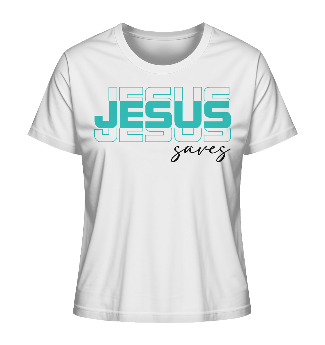 Jesus saves - Damen Shirt