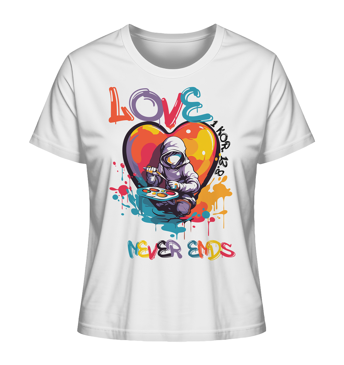 Love never ends - Damen Premium Shirt