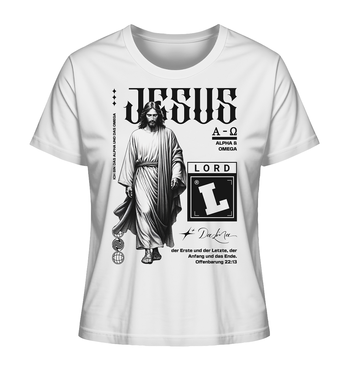 Jesus - Alpha und Omega - Damen Premium Shirt