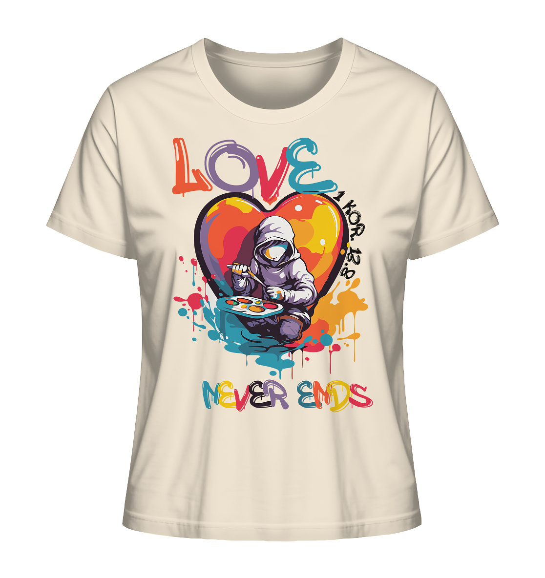 Love never ends - Damen Premium Shirt