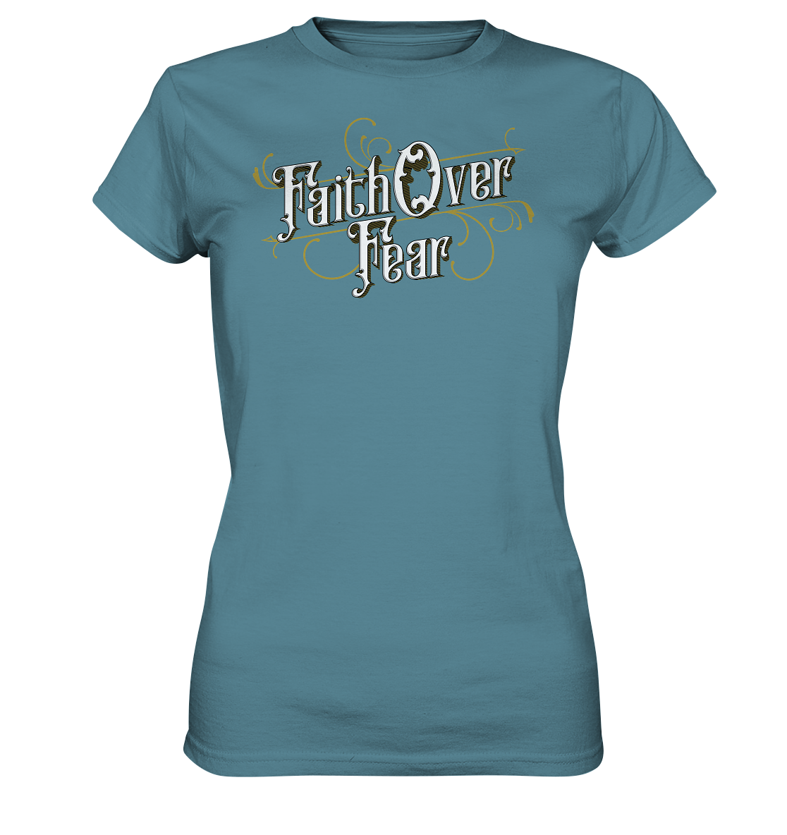 Faith over fear - Damen Shirt