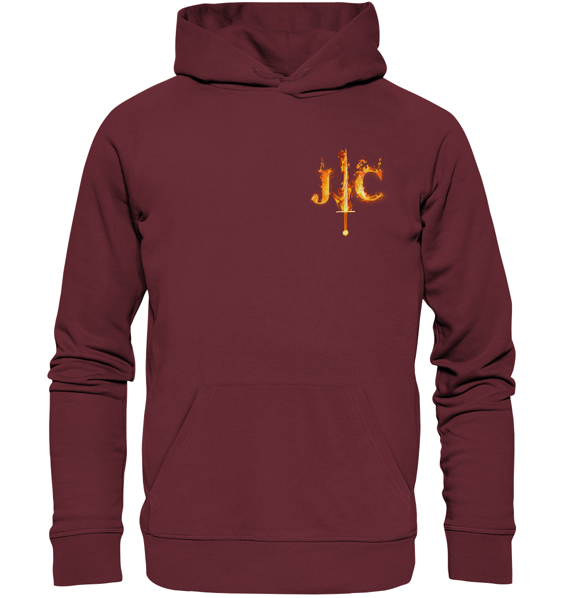 JC - Feuer-Schwert - Premium Hoodie (Front)