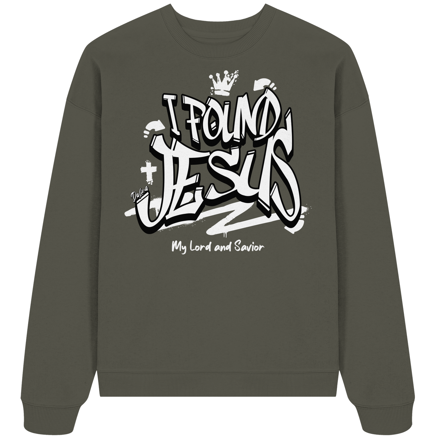 I found Jesus - Premium Oversized Sweatshirt