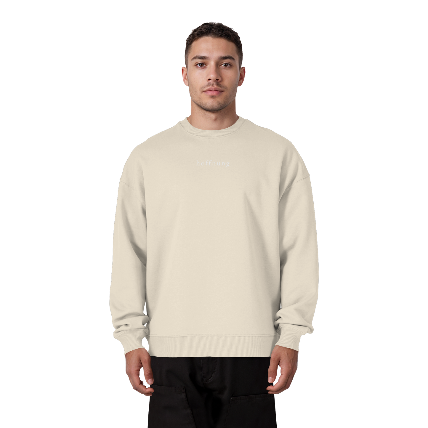 Die Hoffnung hat einen Namen - Jesus - Heavy Oversize Sweatshirt