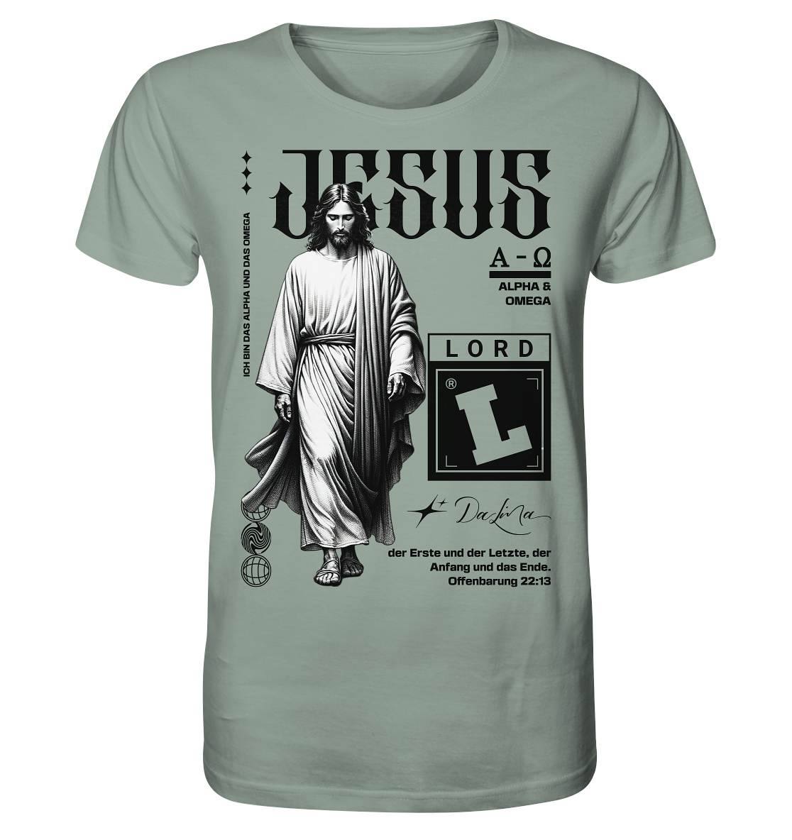 Jesus - Alpha und Omega - Herren Premium Shirt