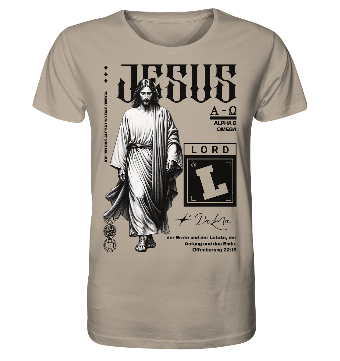 Jesus - Alpha und Omega - Herren Premium Shirt