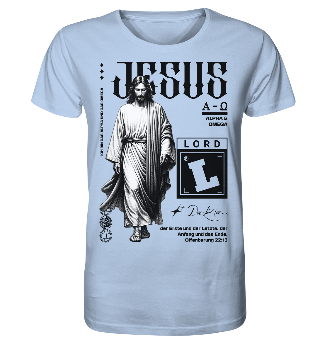 Jesus - Alpha und Omega - Herren Premium Shirt