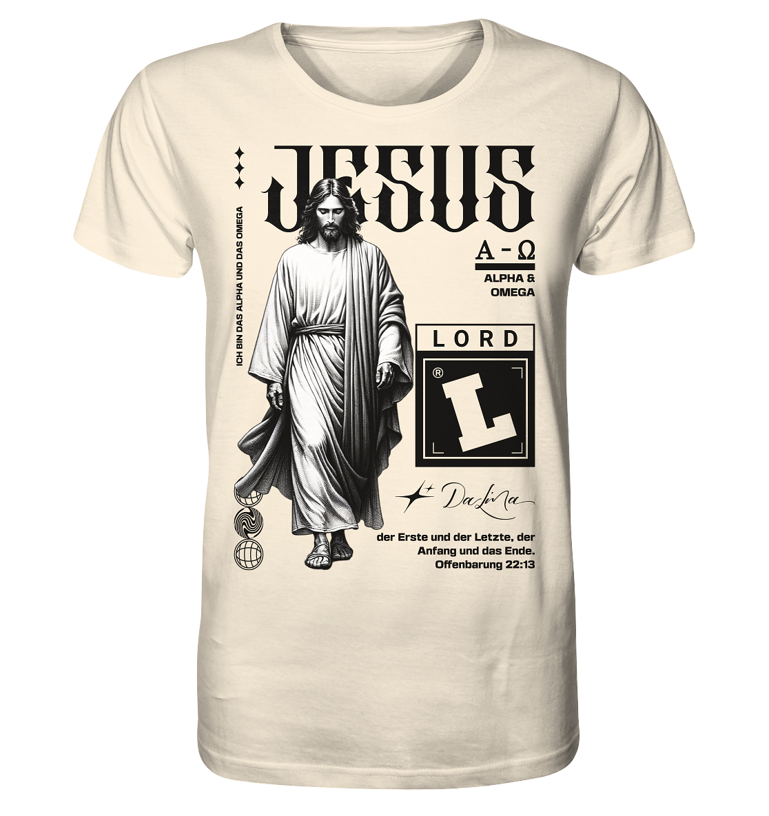 Jesus - Alpha und Omega - Herren Premium Shirt
