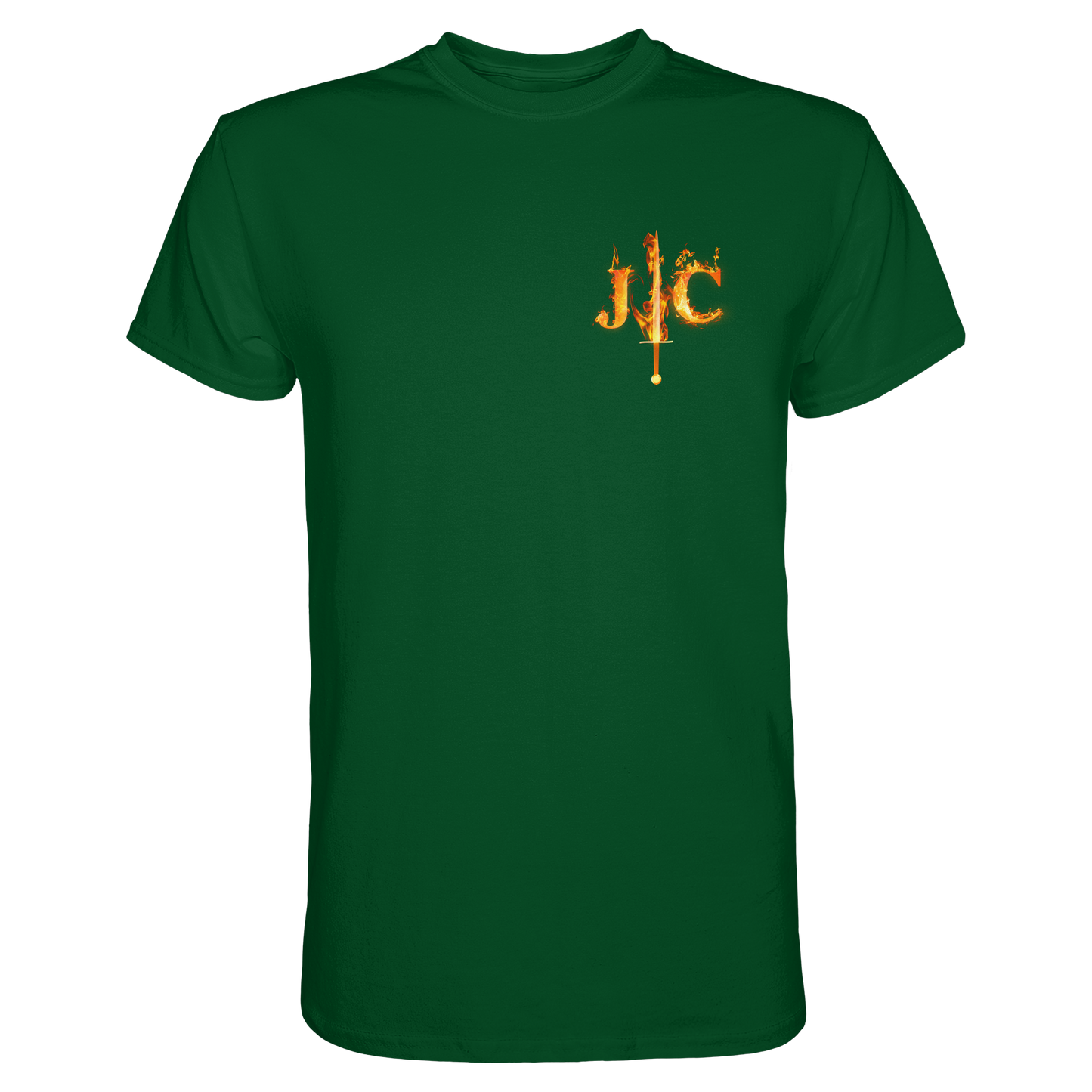 JC - Feuer-Schwert - Premium Herren Shirt (Front)