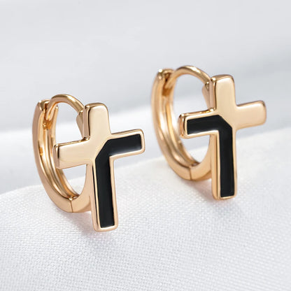 Gold / Black - Ohrringe