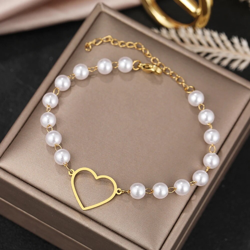 Perlen-Armband - das Herz