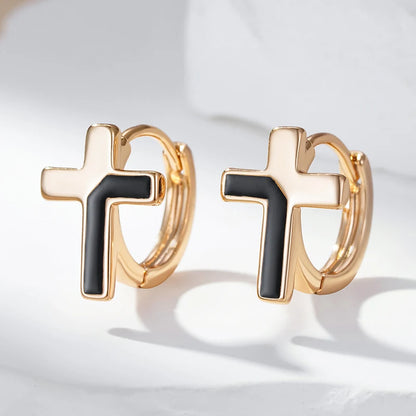 Gold / Black - Ohrringe