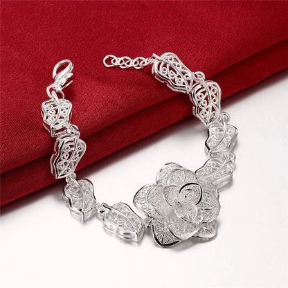 Filegrane Silberblume - Armband aus 925er Sterlingsilber