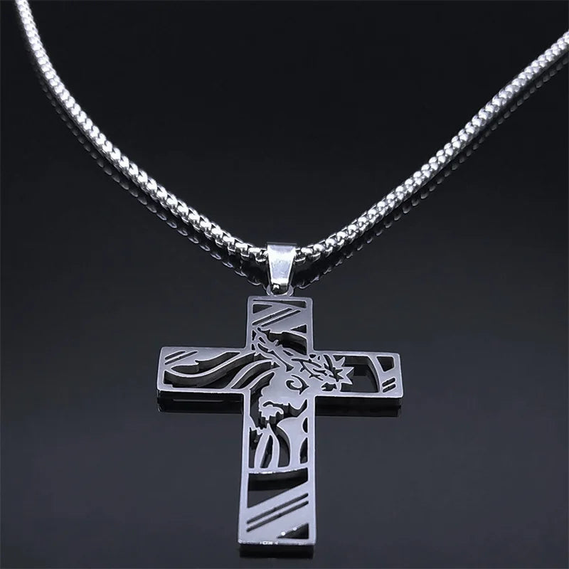 "Jesus am Kreuz" - Halskette