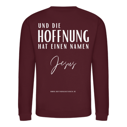 Die Hoffnung hat einen Namen - Jesus - Basic Sweatshirt