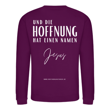 Die Hoffnung hat einen Namen - Jesus - Basic Sweatshirt