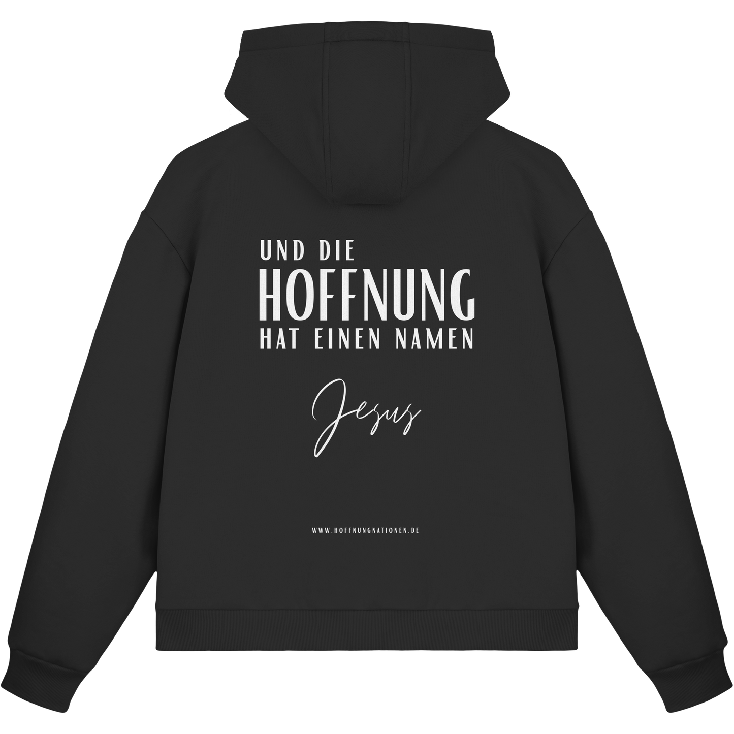 Die Hoffnung hat einen Namen - Jesus - Fluffy Boxcut Zipper