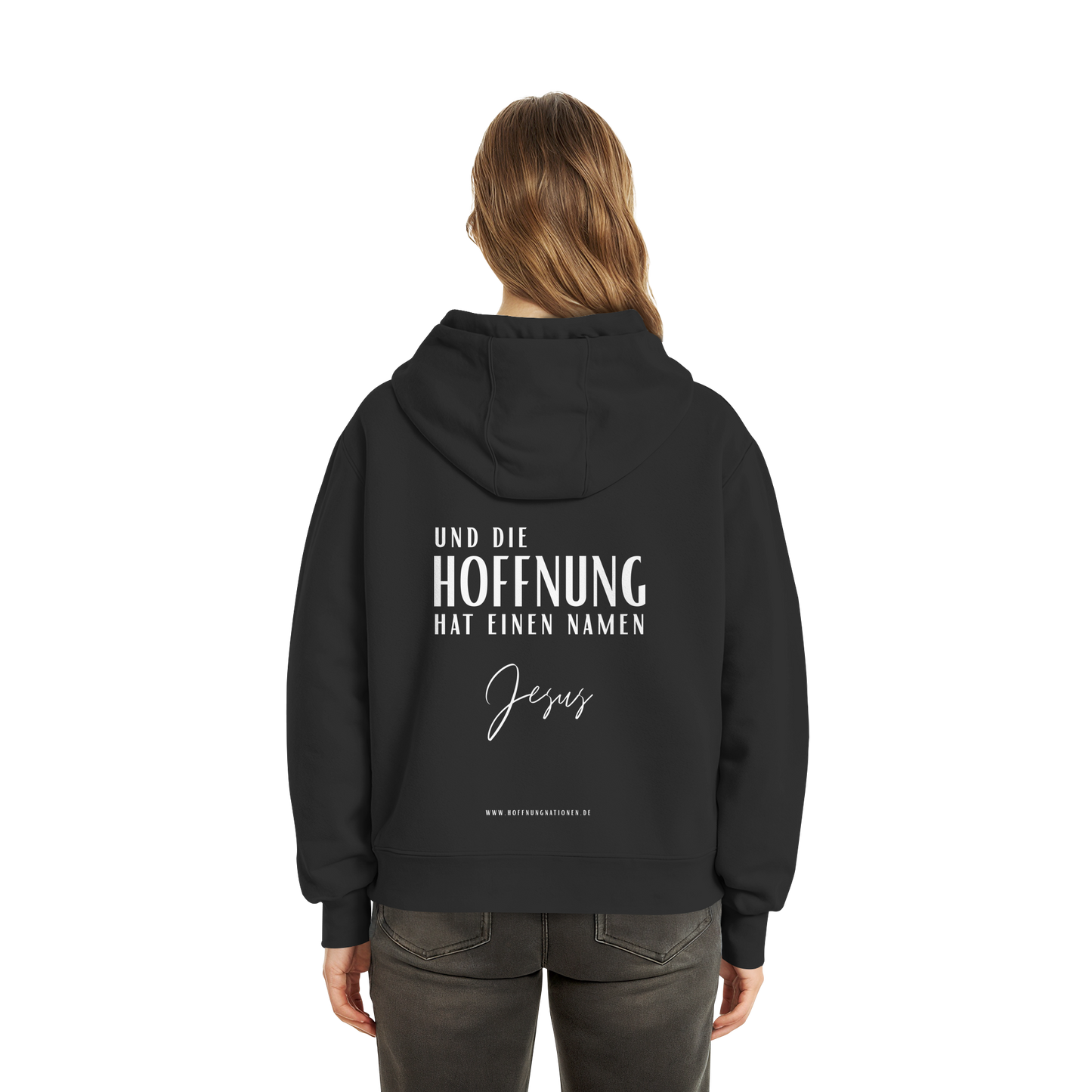 Die Hoffnung hat einen Namen - Jesus - Fluffy Boxcut Zipper