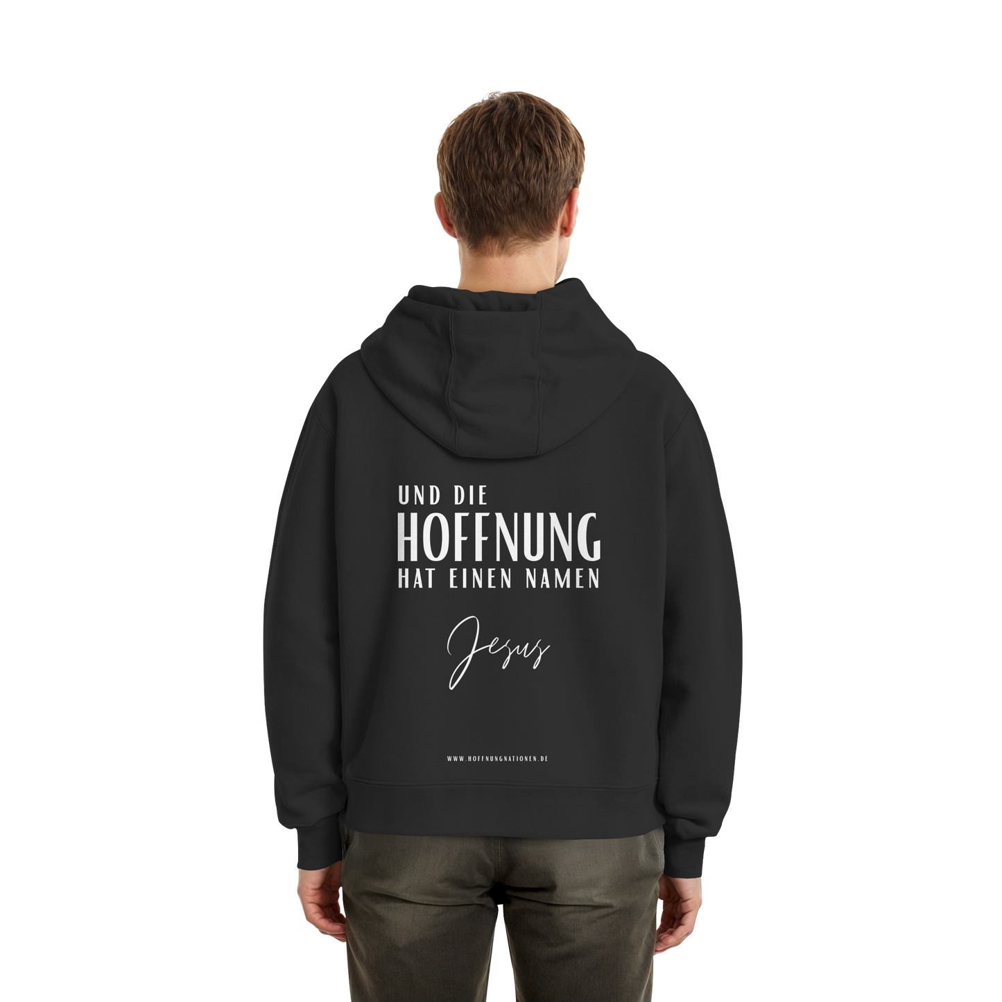 Die Hoffnung hat einen Namen - Jesus - Fluffy Boxcut Zipper