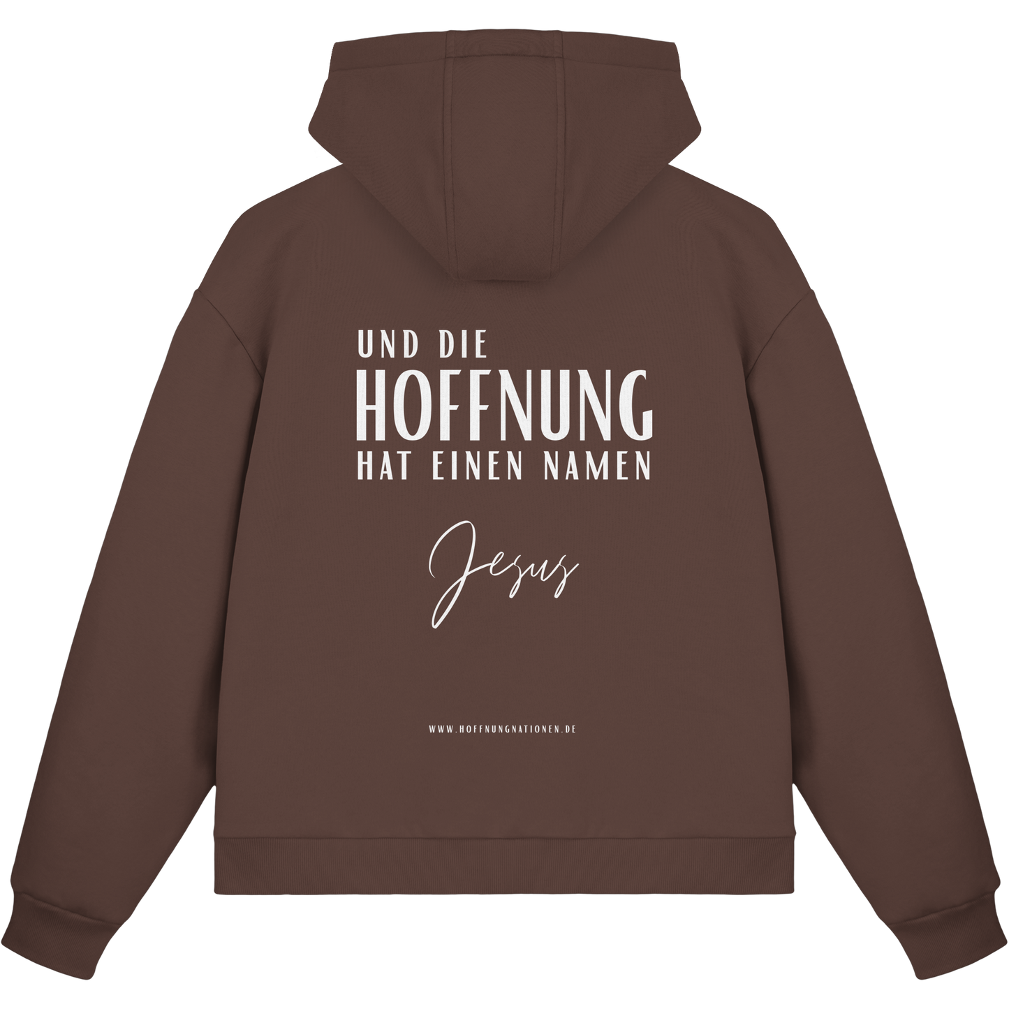 Die Hoffnung hat einen Namen - Jesus - Fluffy Boxcut Zipper