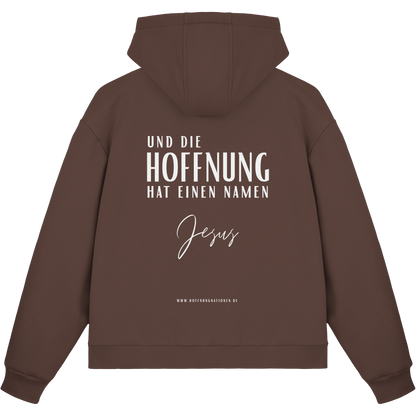 Die Hoffnung hat einen Namen - Jesus - Fluffy Boxcut Zipper
