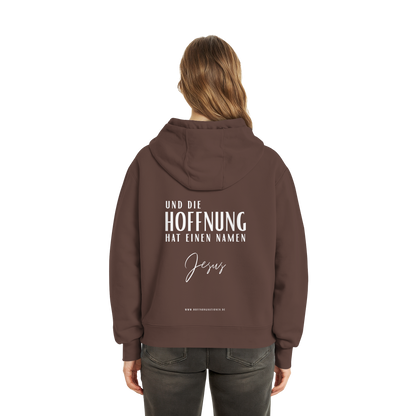 Die Hoffnung hat einen Namen - Jesus - Fluffy Boxcut Zipper