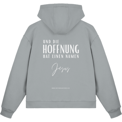 Die Hoffnung hat einen Namen - Jesus - Fluffy Boxcut Zipper