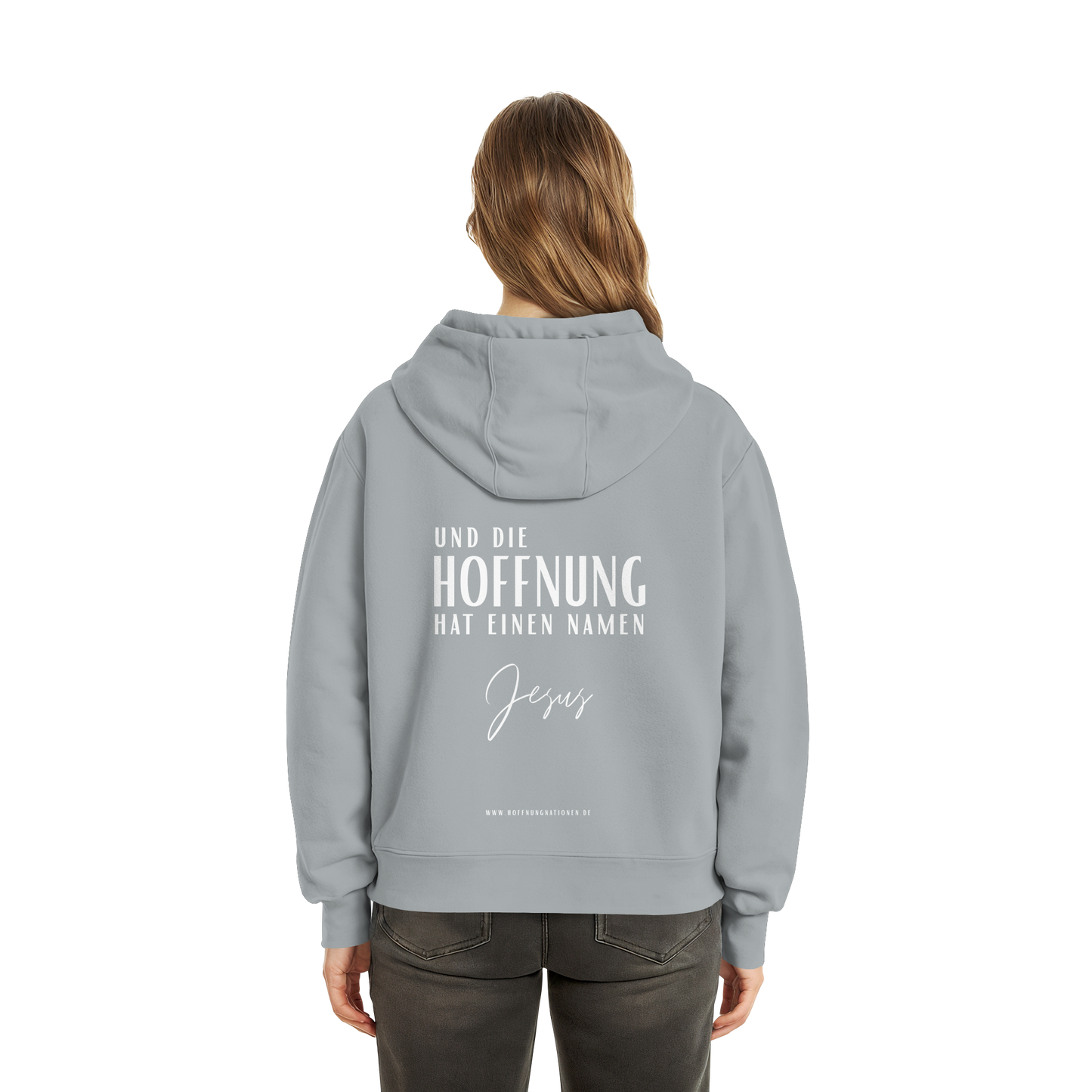 Die Hoffnung hat einen Namen - Jesus - Fluffy Boxcut Zipper