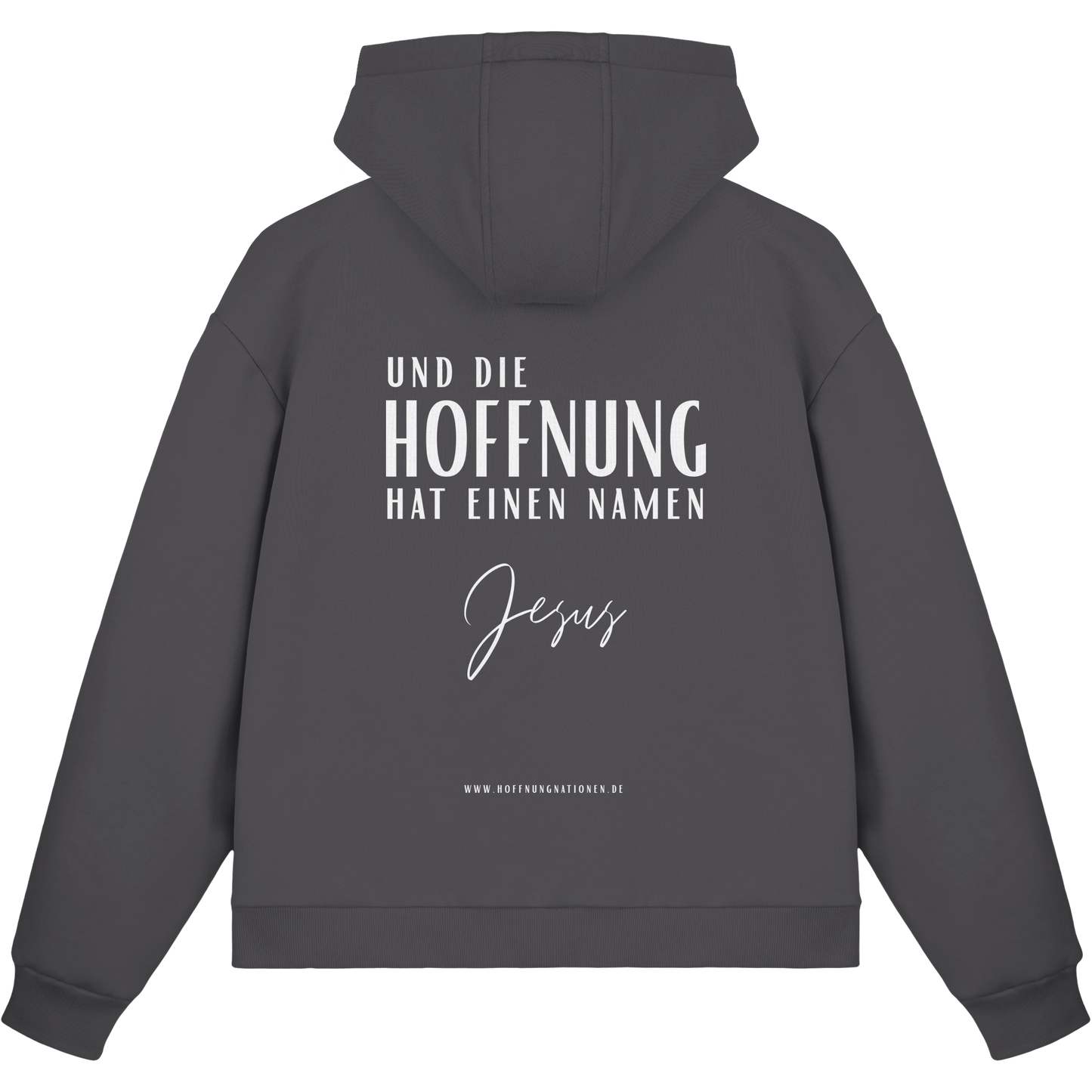 Die Hoffnung hat einen Namen - Jesus - Fluffy Boxcut Zipper