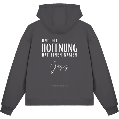 Die Hoffnung hat einen Namen - Jesus - Fluffy Boxcut Zipper