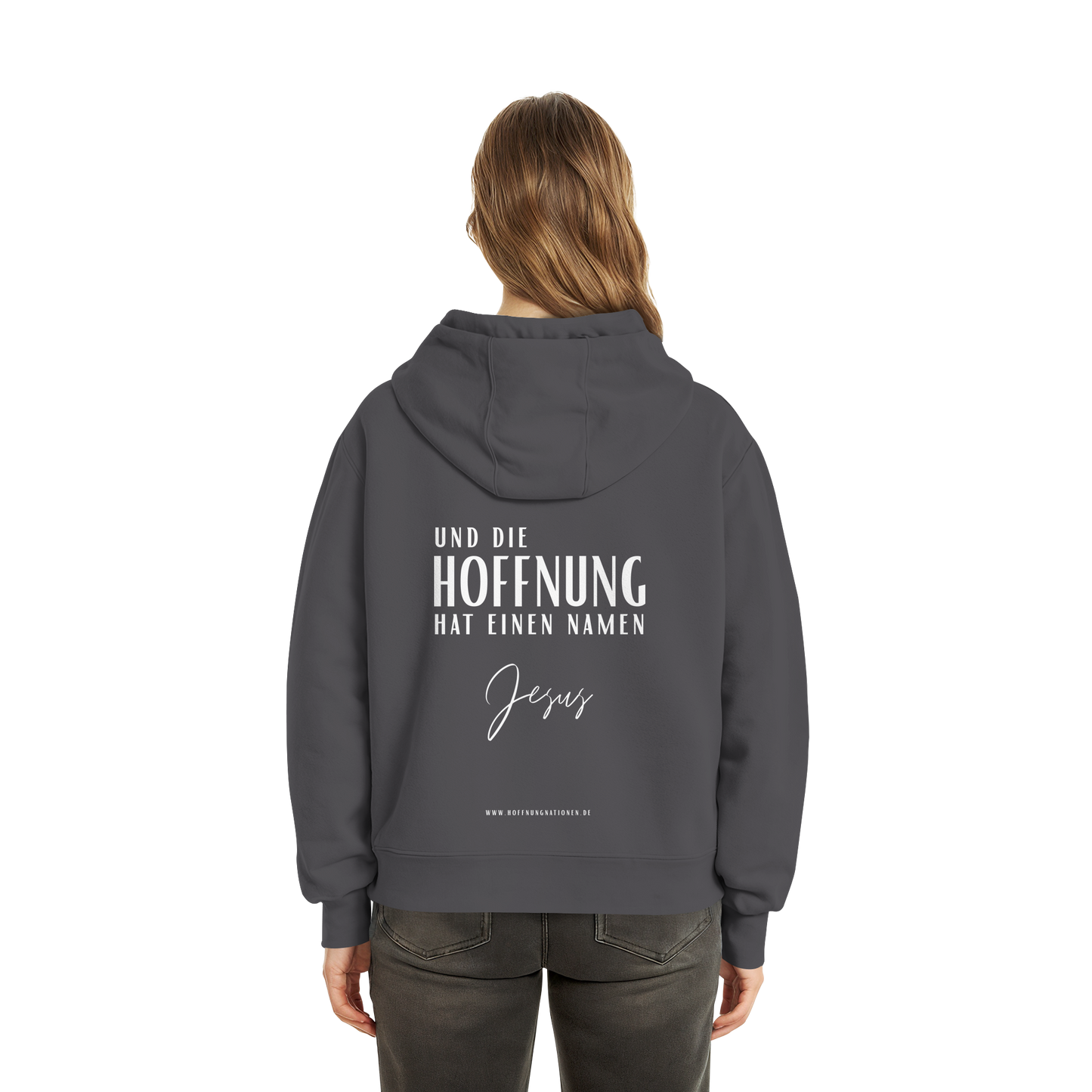 Die Hoffnung hat einen Namen - Jesus - Fluffy Boxcut Zipper