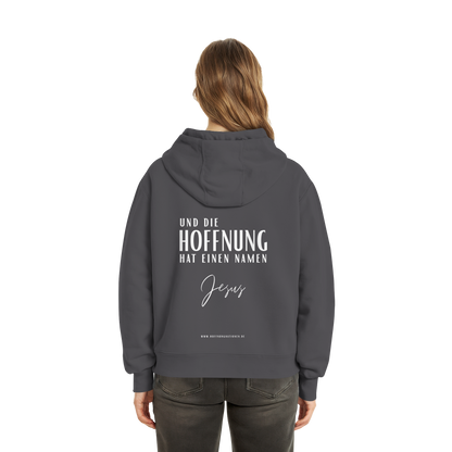 Die Hoffnung hat einen Namen - Jesus - Fluffy Boxcut Zipper