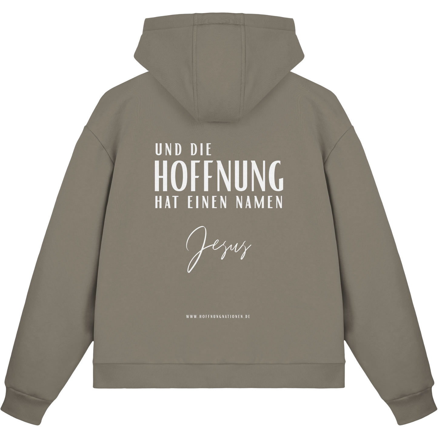 Die Hoffnung hat einen Namen - Jesus - Fluffy Boxcut Zipper