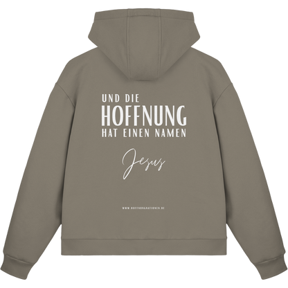 Die Hoffnung hat einen Namen - Jesus - Fluffy Boxcut Zipper