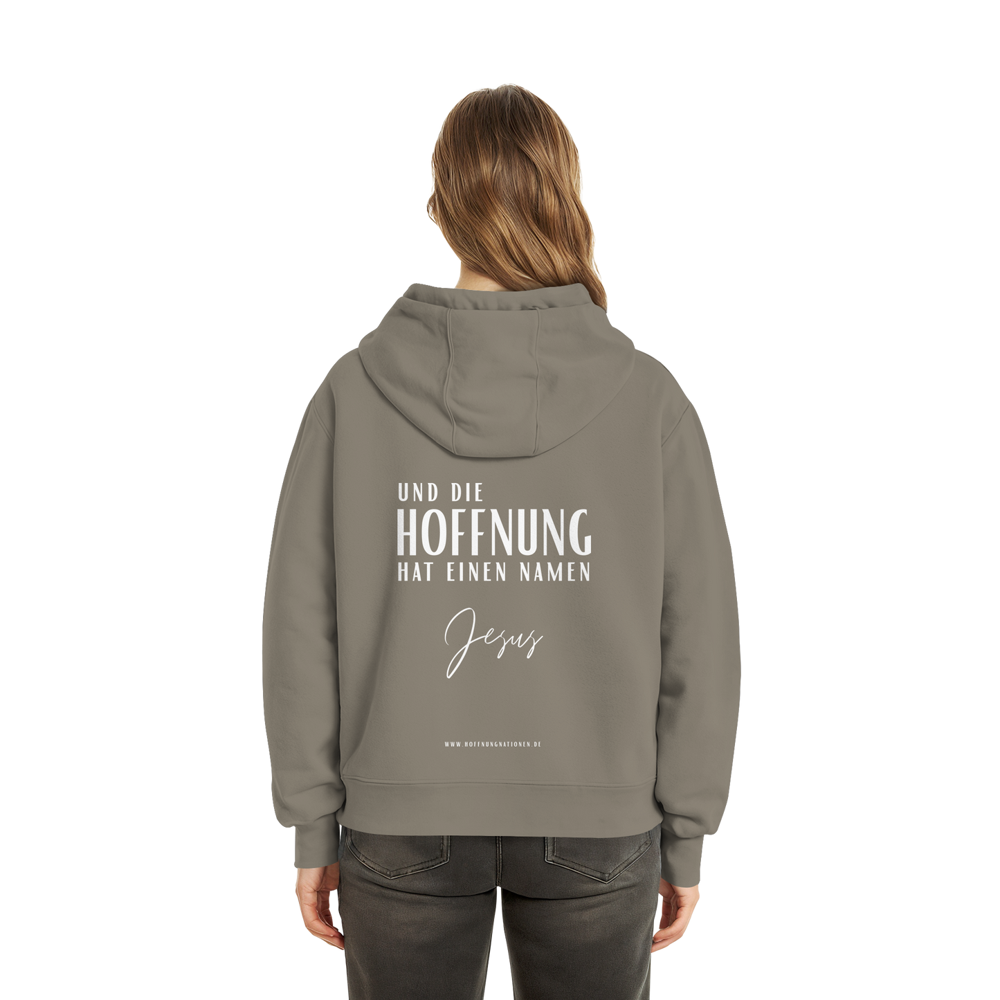 Die Hoffnung hat einen Namen - Jesus - Fluffy Boxcut Zipper