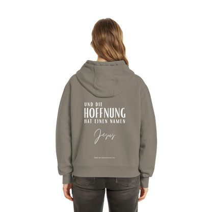 Die Hoffnung hat einen Namen - Jesus - Fluffy Boxcut Zipper