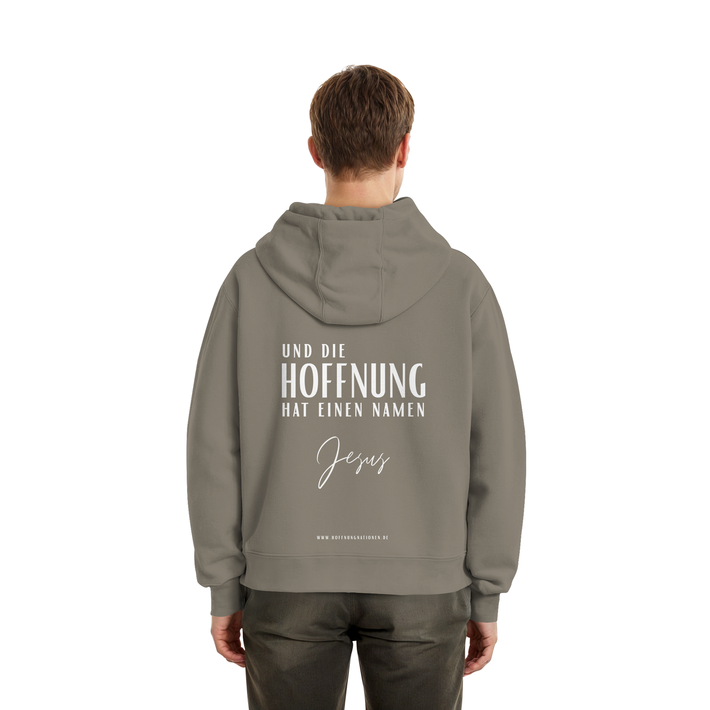 Die Hoffnung hat einen Namen - Jesus - Fluffy Boxcut Zipper