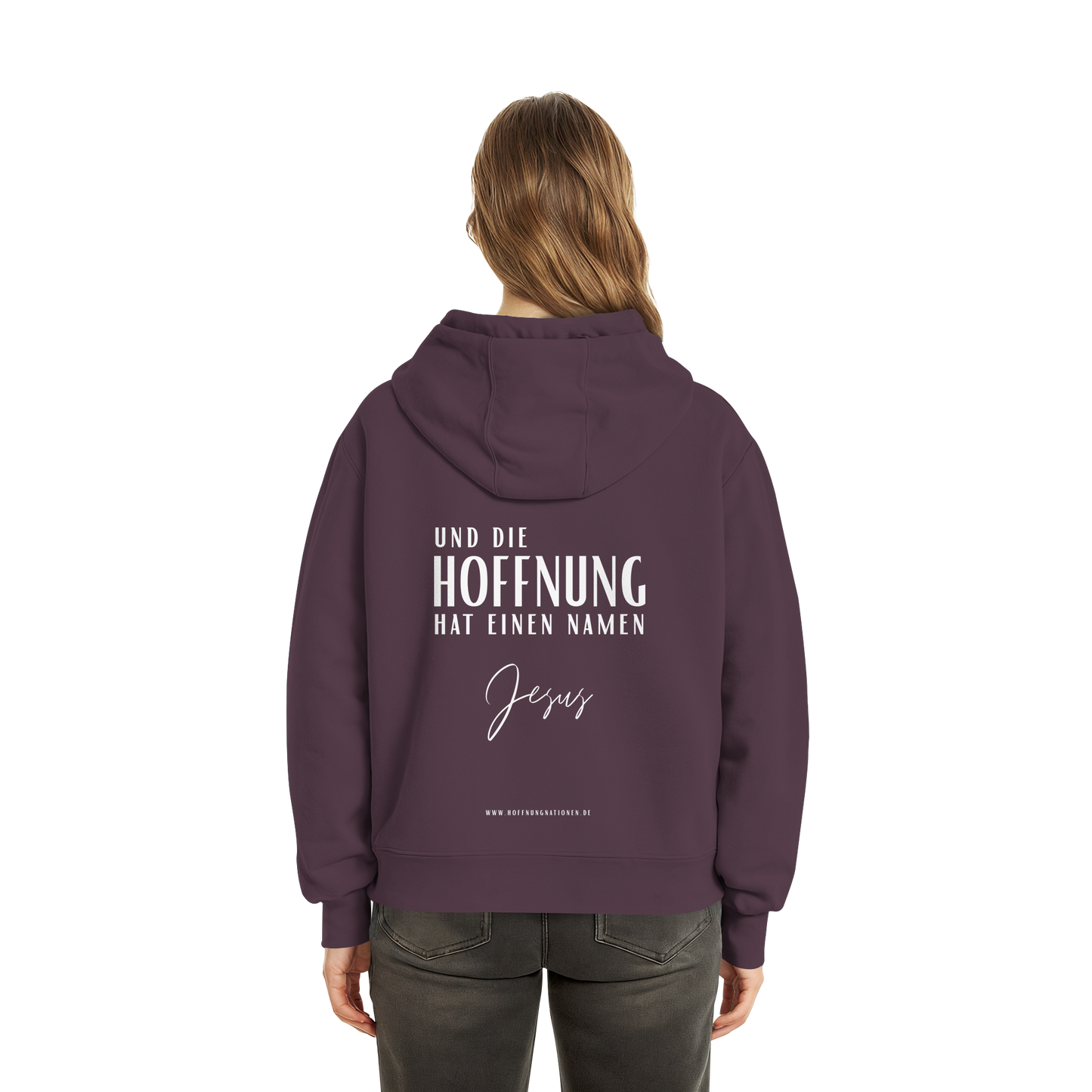 Die Hoffnung hat einen Namen - Jesus - Fluffy Boxcut Zipper