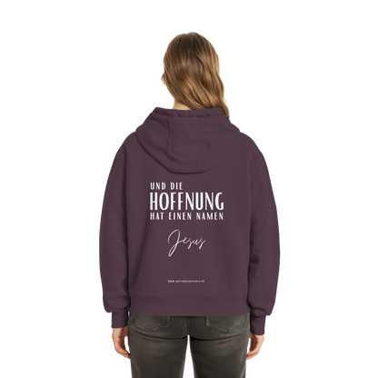 Die Hoffnung hat einen Namen - Jesus - Fluffy Boxcut Zipper