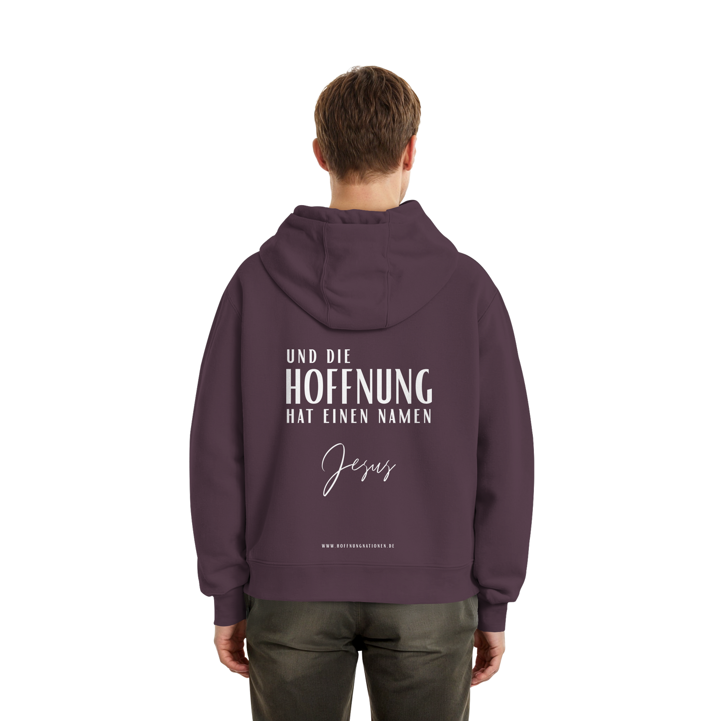 Die Hoffnung hat einen Namen - Jesus - Fluffy Boxcut Zipper