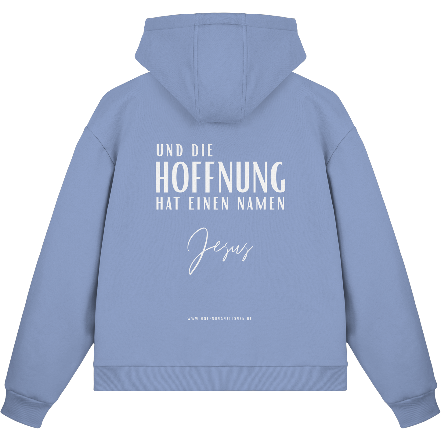 Die Hoffnung hat einen Namen - Jesus - Fluffy Boxcut Zipper