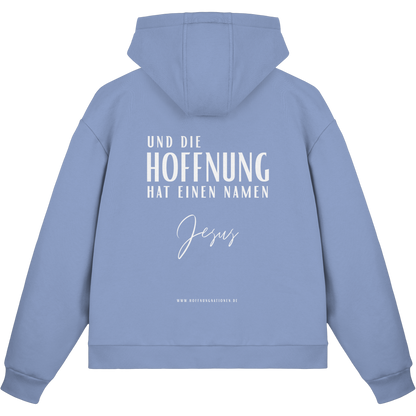 Die Hoffnung hat einen Namen - Jesus - Fluffy Boxcut Zipper