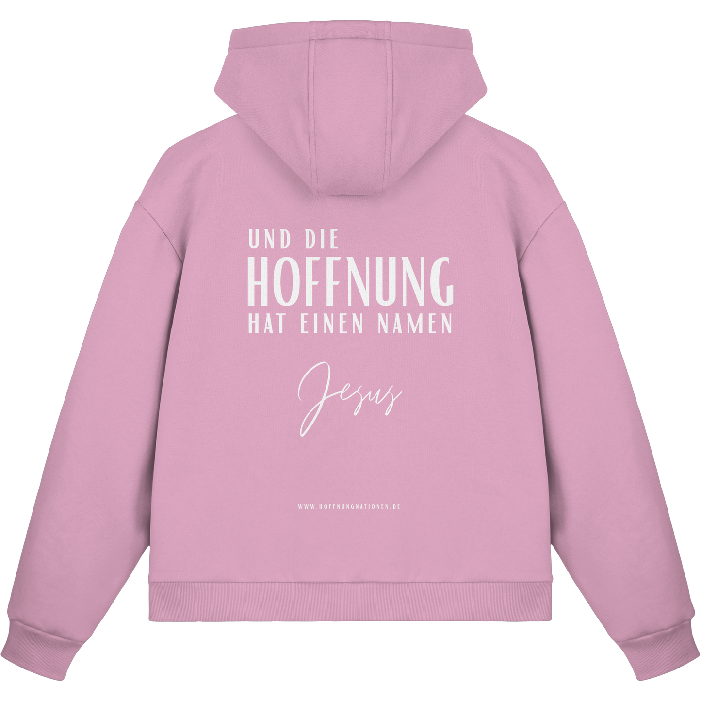 Die Hoffnung hat einen Namen - Jesus - Fluffy Boxcut Zipper