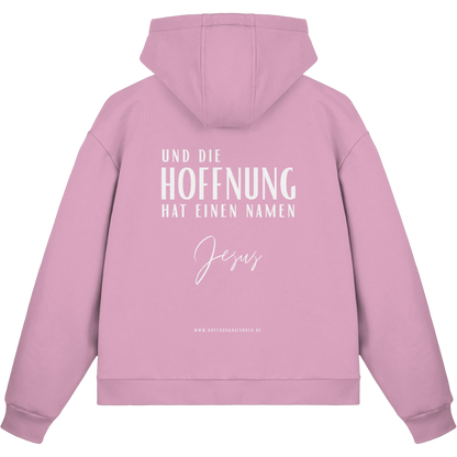 Die Hoffnung hat einen Namen - Jesus - Fluffy Boxcut Zipper