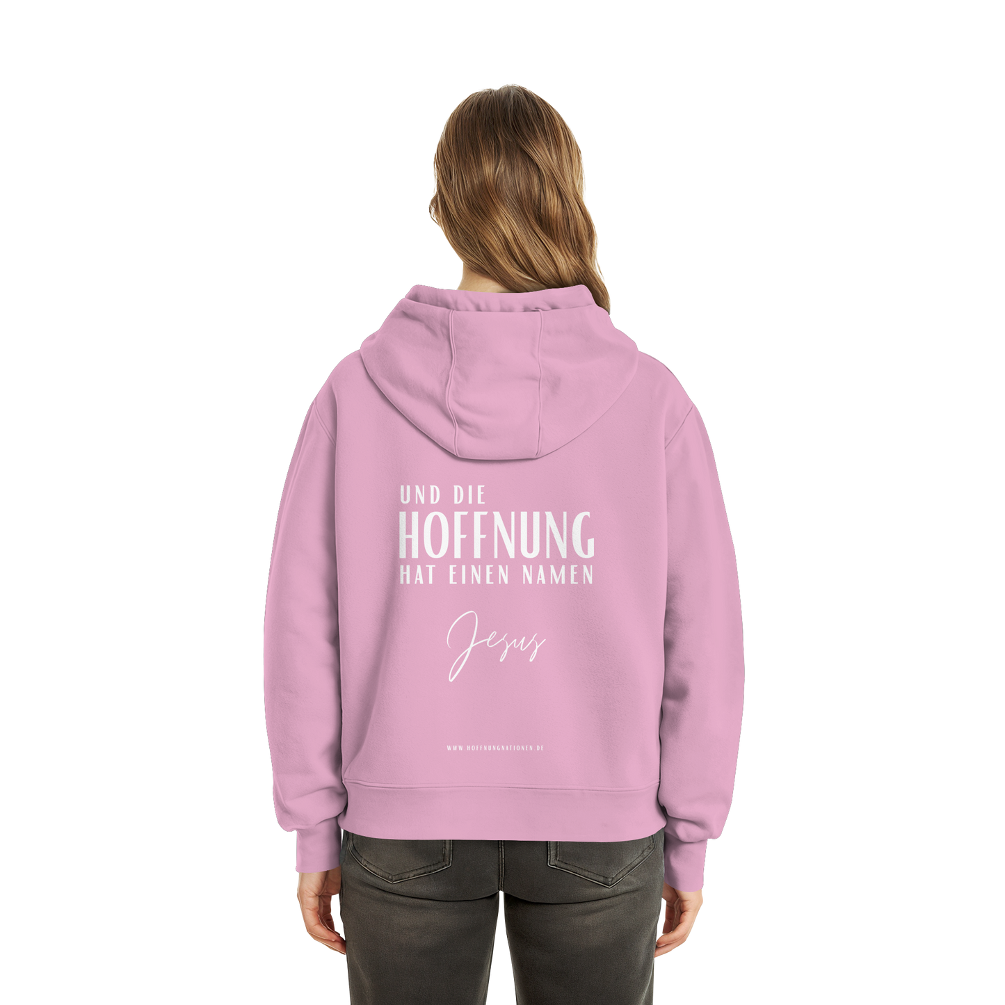 Die Hoffnung hat einen Namen - Jesus - Fluffy Boxcut Zipper