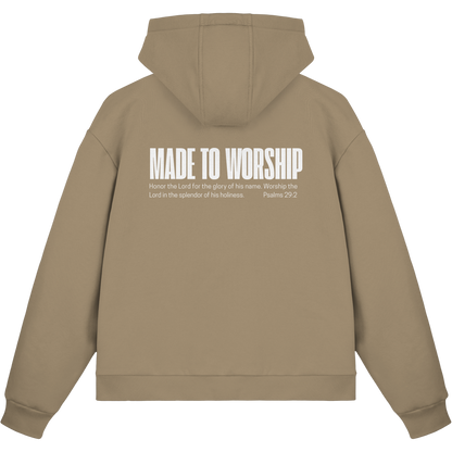 Made to Worship - Fluffy Boxcut Zipper