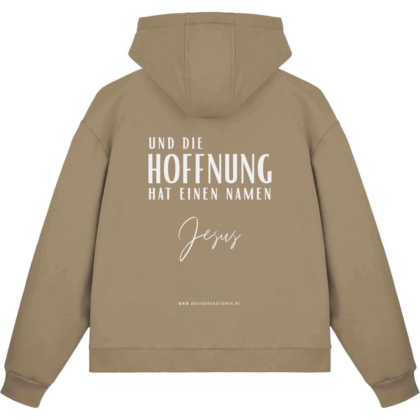 Die Hoffnung hat einen Namen - Jesus - Fluffy Boxcut Zipper