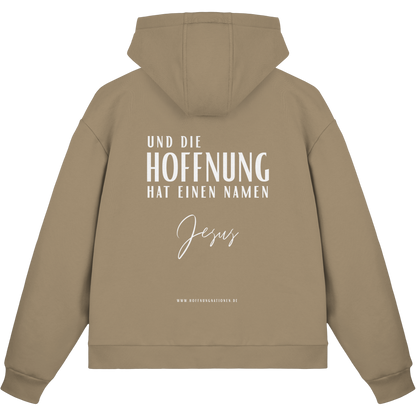 Die Hoffnung hat einen Namen - Jesus - Fluffy Boxcut Zipper