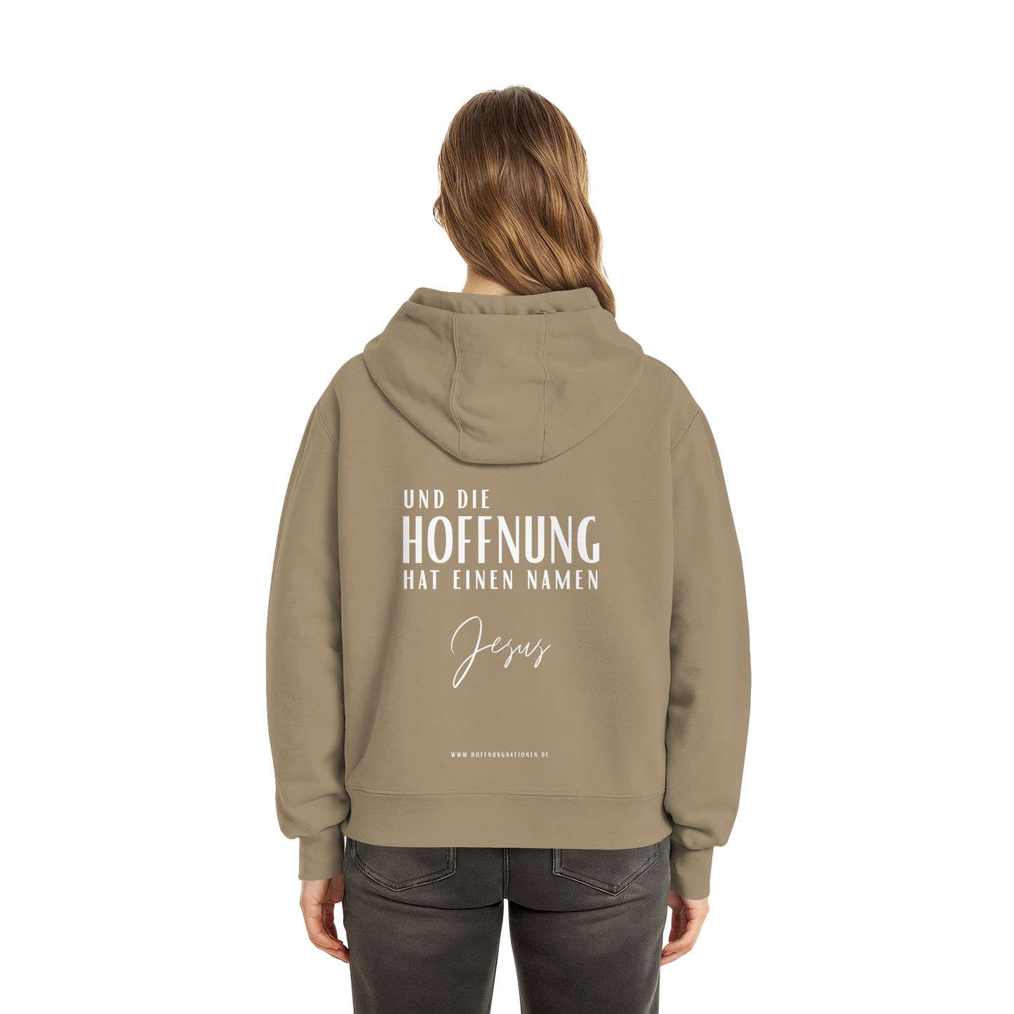 Die Hoffnung hat einen Namen - Jesus - Fluffy Boxcut Zipper